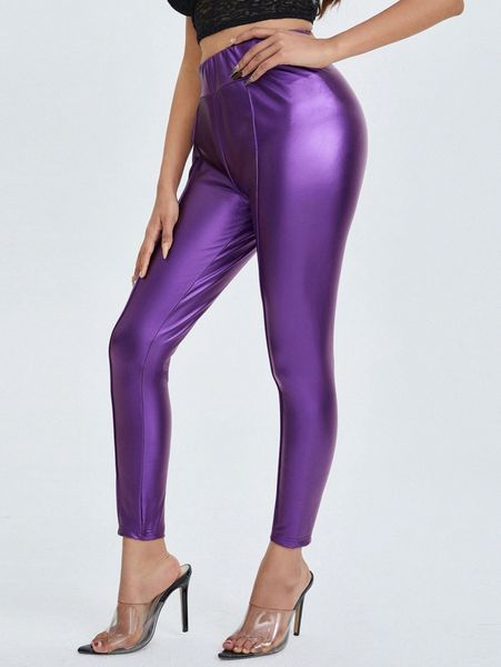 

petite high waist seam front pants g4rp#, Black;white