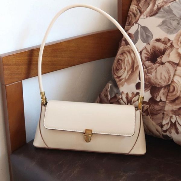 

evening bags retro pu leather handbag for women solid color shoulder bag female small elegant totes lady luxury hand