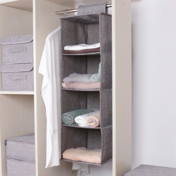 

storage bags wardrobe organizer hanging multi-layer drawer clothes for closet