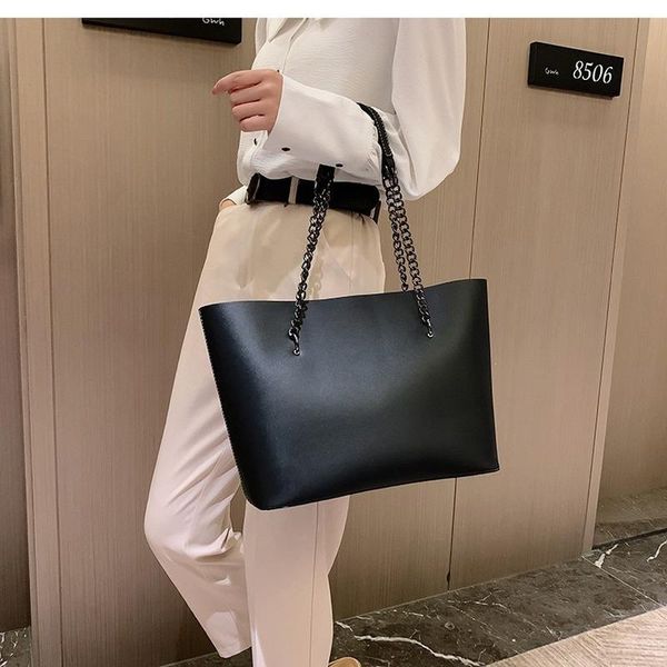 

evening bags designer pu leather shoulder for women 2021 chain high capacity handbags travel luxury hand bag female large
