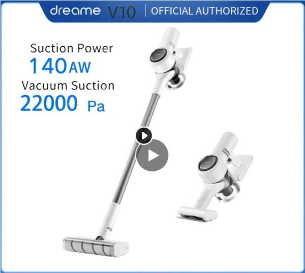 

[eu in stock] dreame v10 handheld wireless vacuum cleaner 22kpa portable cordless cyclone filter carpet dust collector sweep inclusive vat