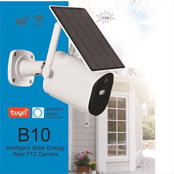 

cameras wouwon wire-solar battery ip camera outdoor wireless waterproof security 4g wifi cctv surveillance tuya smartlife