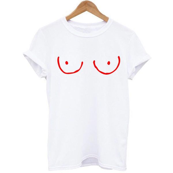 

women's t-shirt summer simple t shirt boobs printed women 2021 casual tshirt short sleeve ladies harajuku funny tee femme, White