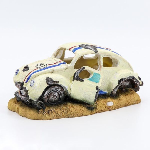 

aquarium decoration fish tank landscaping artificial car bus ornaments shelter aquascape landscape home decor accessories decorations
