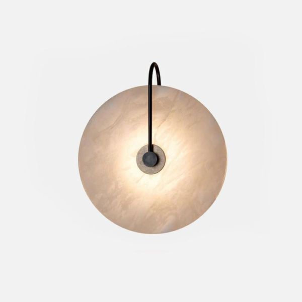 

[ada] designer style modern simple creative bedroom bedside living room background wall porch round lamp
