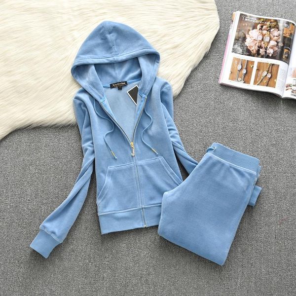 

women's two piece pants women tracksuit velvet sweatshirts and sweatpants 2 sets womens outfits casual solid sports suit jogger workout, White