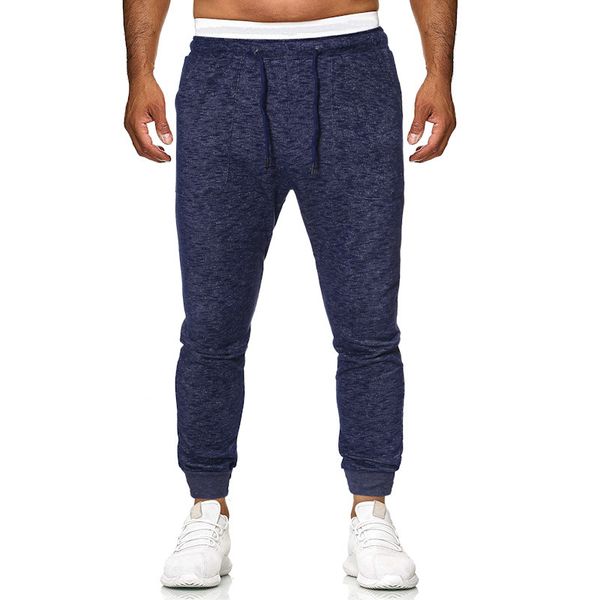 

pant fashion slacks 2021 3d printing versatile men's trend sports slim, Black