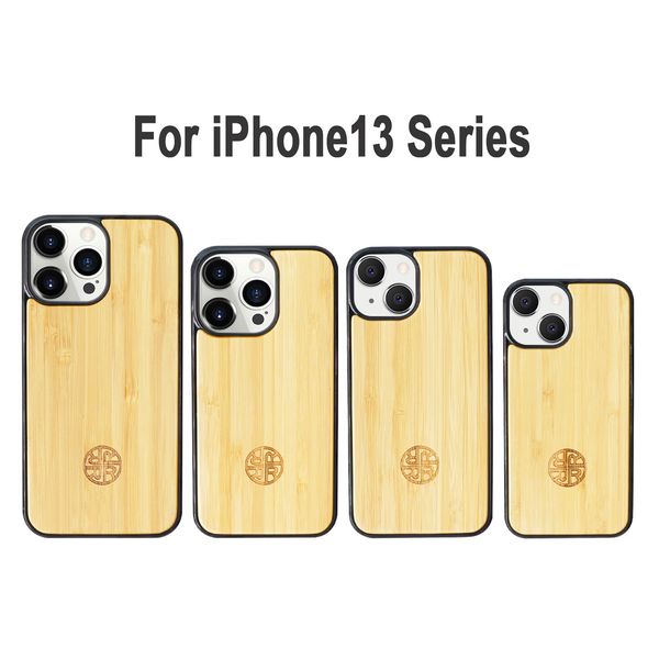 Casos de telefone de luxo 2022 Moda Madeira Natural 3D Sublimação Design Custom Design Laser Gravado Back Cover Shell Atacado Cobre para iPhone 11 12 13 Pro Max