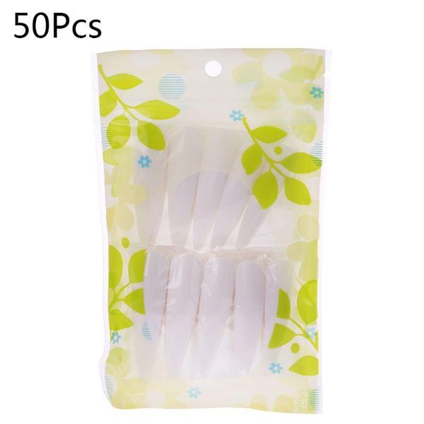 

false nails 50pcs/set nail art natural sharp stiletto long claw french fake tips c1ff, Red;gold
