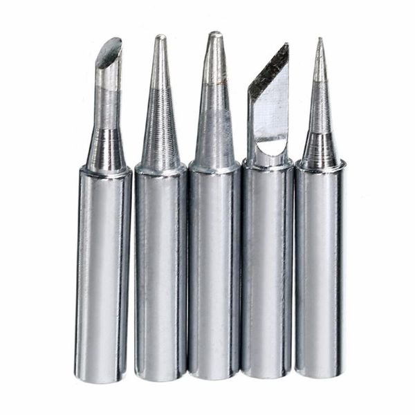 

hand & power tool accessories 5pcs/set 900m-t series thermostatic solder iron tips replacement head soldering repair station