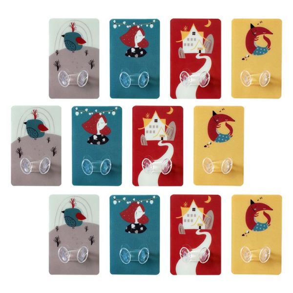 

hooks & rails 40pcs self-adhesive storage racks durable holder kitchen accessories