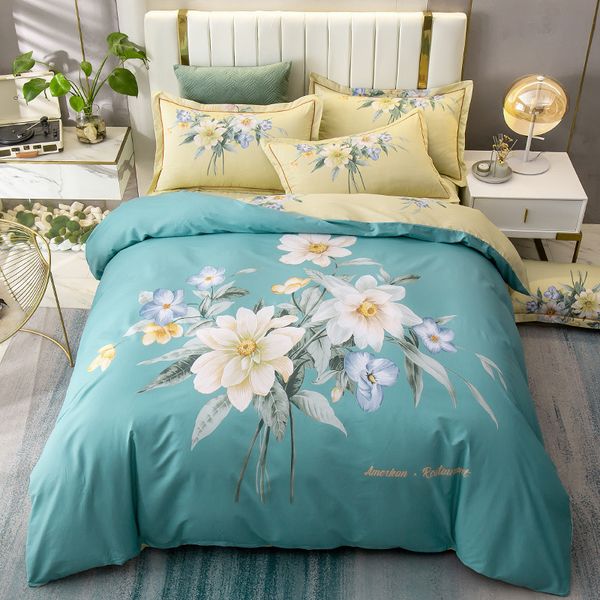 

autumn and winter all big version four piece set horse cotton european style craft bedding sheet quilt cover