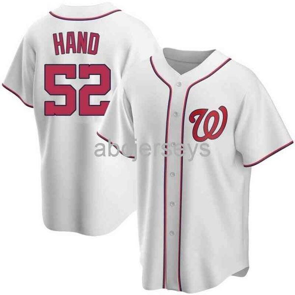 

brad hand white ver2 baseball jersey xs-6xl, Black