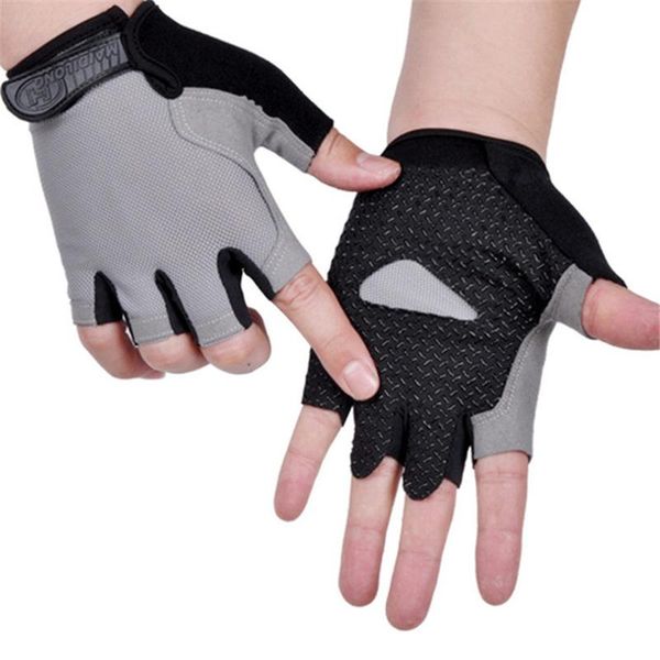 

cycling gloves bike half finger shockproof breathable mtb mountain bicycle sports men women equipment, Black