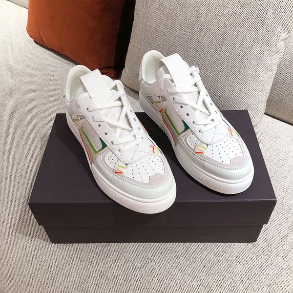 

chain reaction luxury designer shoes mens womens new fashion designer sneakers couple shoes size 35-45, Black