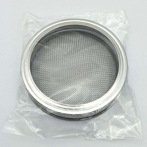 

planters & pots 3pc 86mm stainless steel sprouting lids for wide mouth mason jars making organic sprout in house and kitchen