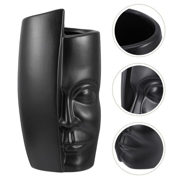 

vases human face flower vase ceramic pot centerpiece ornament farmhouse decoration