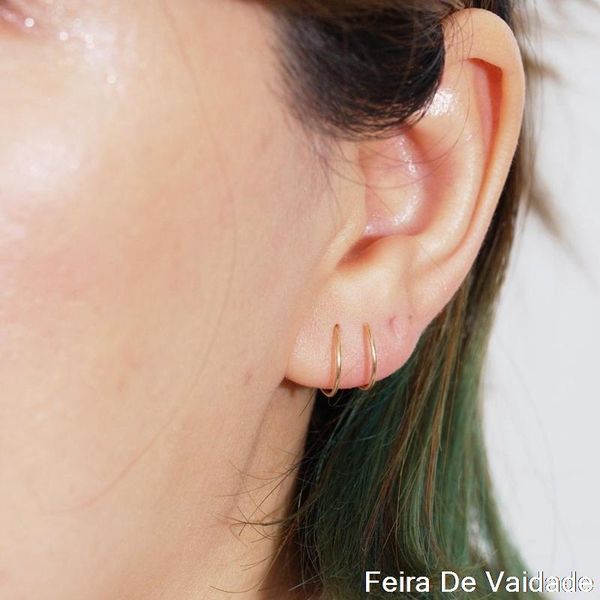 

hoop & huggie wave spiral earrings for women silvery fine jewelry design, Golden;silver
