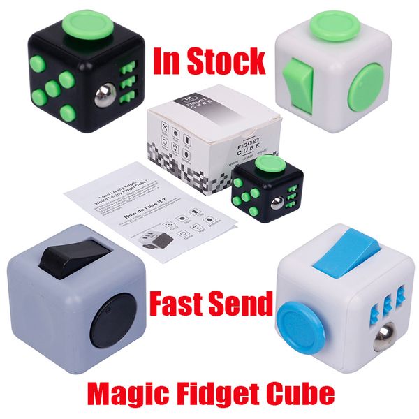 

fidget cube toy stress relief squeeze party fun decompression anxiety boredom attention magic toys busy gifts children's educational br