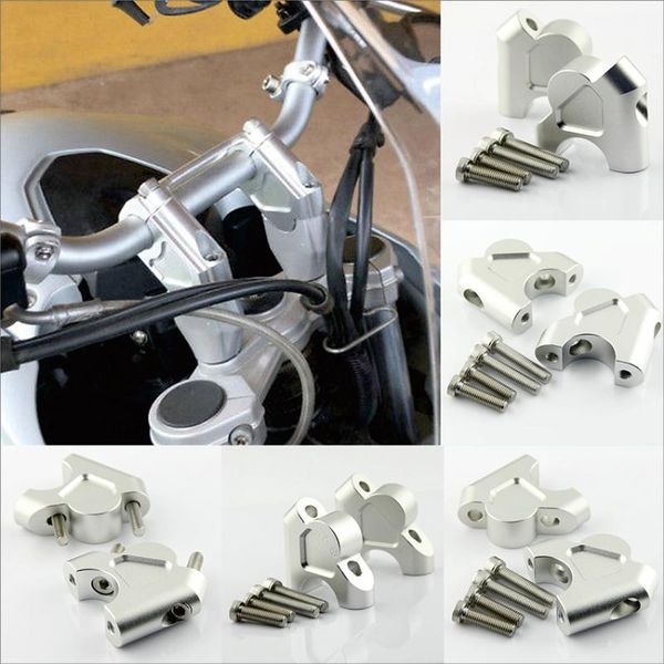 

handlebars silvery handle bar clamp raised mounts for r1200gs 2013 2014 2021