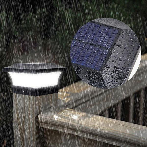 

solar column courtyard light garden villa head wall outdoor waterproof rural landscape lamp gate street lamps