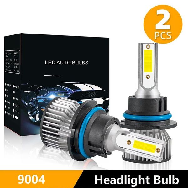 

car headlights 2x 9004 led headlight high low beam kit 4000w 30000lm bulbs white 6500k