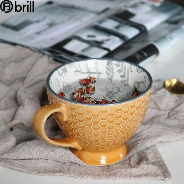 

small mug cup european coffee retro personalized tea cups hike travelling tazas de ceramica creativ taza personalizadafriends 5 mugs