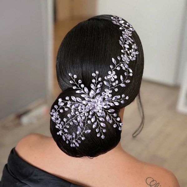 

headpieces trixy h242 sparkle wedding hair vines rhinestone accessories bridal crown and tiara shinny, Silver