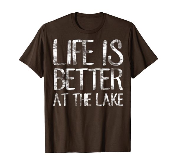 

Life Is Better At The Lake T-Shirt Funny Camping Fishing Tee, Mainly pictures