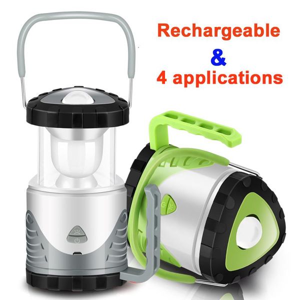 

multifunctional led camping light tent lantern outdoor portable retractable spotlight rechargeable 18650 battery auto inductive lanterns