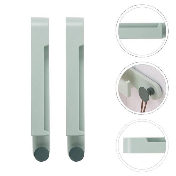

hooks & rails 2pcs creative hanger storage rack punch-racks wall-mounted