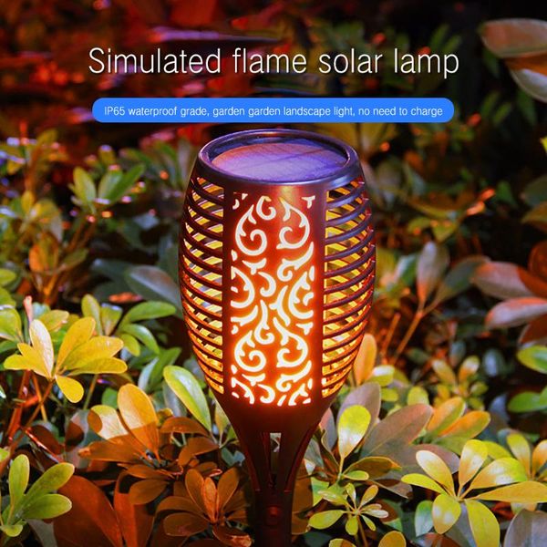

creative outdoor solar torches lights flickering flames waterproof landscape flame light courtyard torch lawn lamps