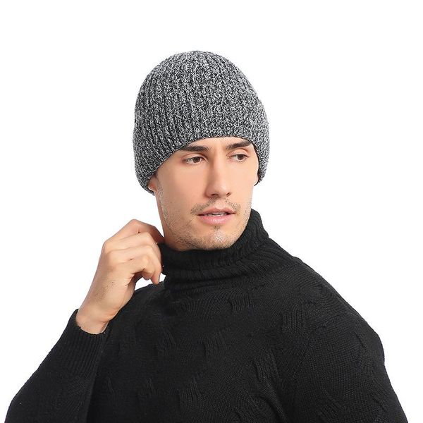 

beanies hats knitted tags cap men beaines winter breathable gorras simple bonnets thick cashmere warm solid casual boy fedora hat