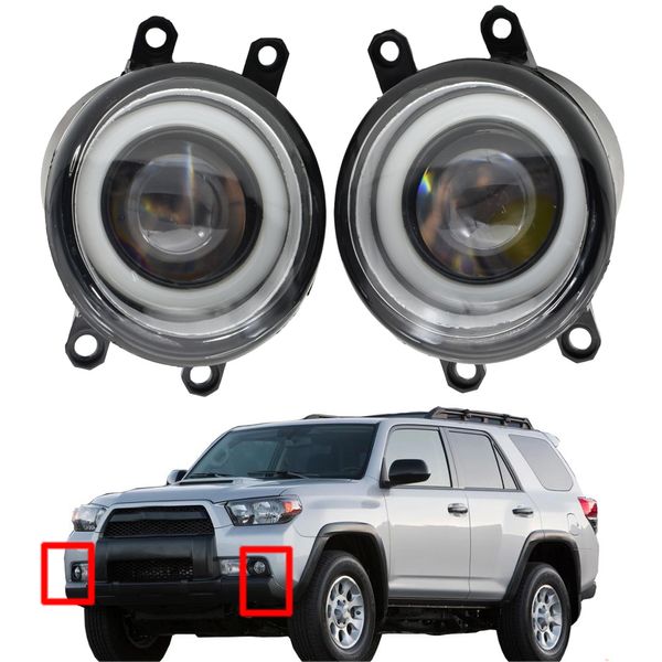 Для Toyota 4Runner 4 Runner 2010-2013 Fog Light Fight Fight High Quality Pair Lens Lens Lens Styling Angel Eye