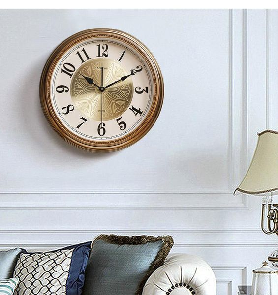 

wall clocks large metal vintage clock creative living room retro european luxury reloj de pared home decoration ba60wc