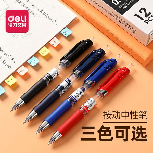 

s01 deli prs the neutral pen 0.5mm black carbon signature bullet student tt