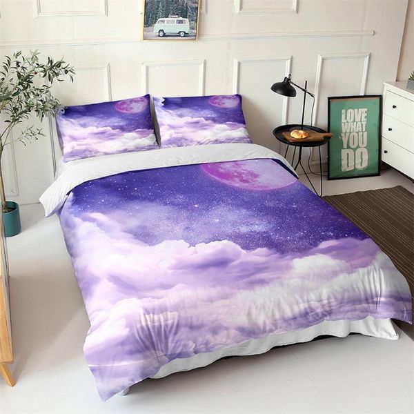 

bedding sets romantic fantasy cloud sky quilt cover and pillowcase nordic set kids girls duvet twin  king size