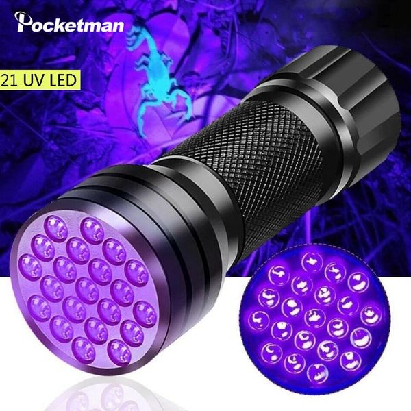 

flashlights torches 20 led 12 395-400nm uv torch ultraviolet black light lamp check