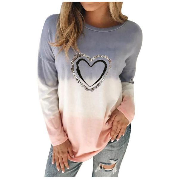 

women's hoodies & sweatshirts christmas love print long sleeve o-neck sweatshirt girls fashion autumn winter women casual printed mujer, Black
