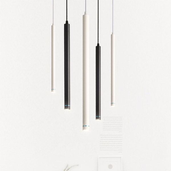 

surface mount dimmable led pendant cob 7w 10w long tube kitchen island dining room lights fixtures hanging for home decor lamps