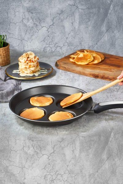 

pancakes pan 4 cavity cake dumplings eggs and dough work frying 28cm four-hole roast pot thickened omlet pans