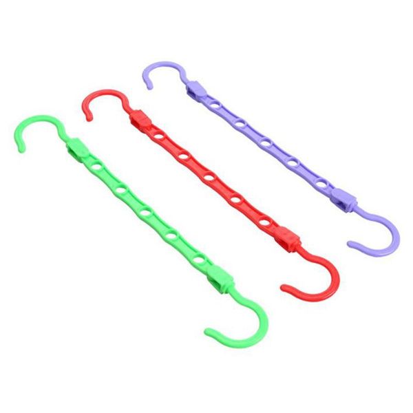

2pcs windproof 5-hole clothes coat hanger multifunctional non-slip wardrobe classification drying rack storage hangers & racks