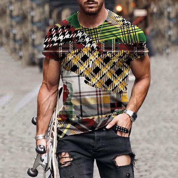 

men's t-shirts summer casual o-neck t shirt men vintage pattern print loose pullover mens fashion short sleeve tee shirts 2021 streetw, White;black