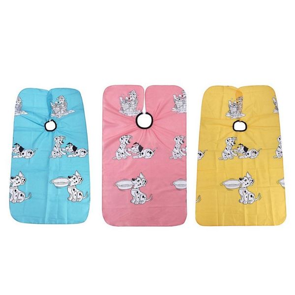 

aprons hairdressing children cartoon cape kid hair cutting dyeing gown manteau apron wrap clothes home barber styling tools waterproof