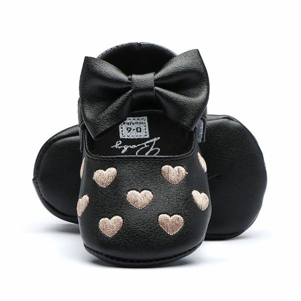 

first walkers toddler pu leather bow shoes love baby boy girl moccasins moccs fringe soft soled non-slip footwear crib