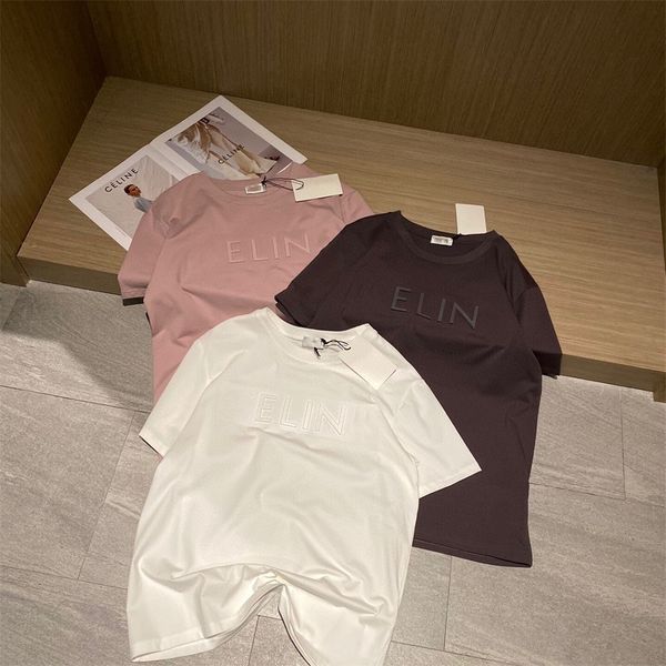 

2022 early spring and summer new steel printing three-dimensional printing men's and women's same aging couple short sleeve t-shir, White