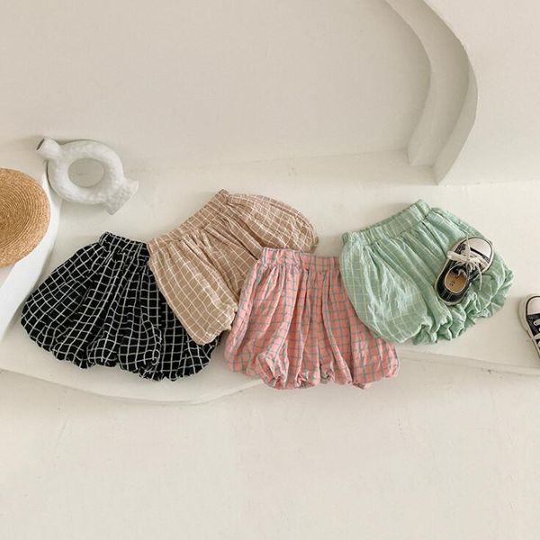 

arrival girls boys plaid shorts summer fashion kids 1-6 years qm766, Black