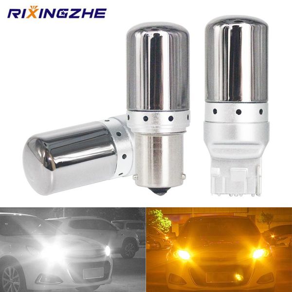 

emergency lights 1pc py21w p21w w21w s25 1156 ba15s canbus bau15s t20 7440 led bulbs 3014 error turn signal brake lamp