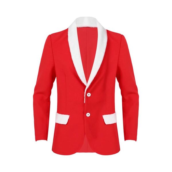 

men's suits & blazers autum velvet coat mens flannel lapel long sleeve suit jacket christmas cocktail party costume stage outfit slim f, White;black
