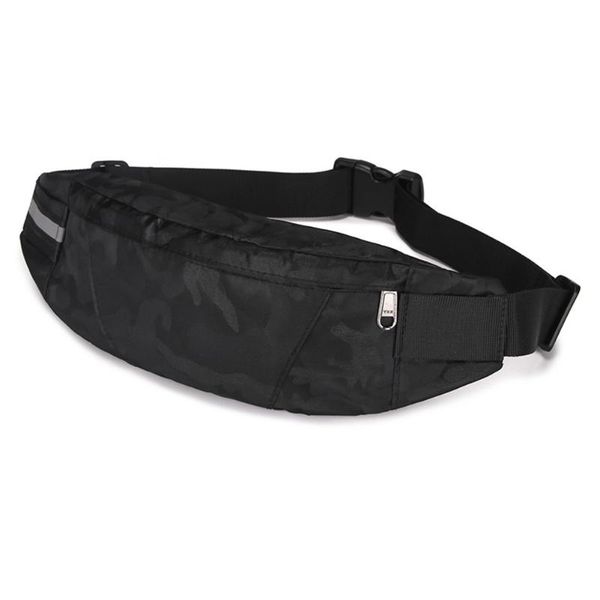 

outdoor sports travel zipper closure oxford cloth waist bag cycling cellphone pouch hip purse multi pockets jogging hiking bags